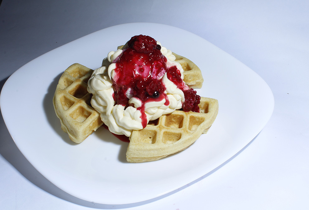 Waffle de Frutos Rojos